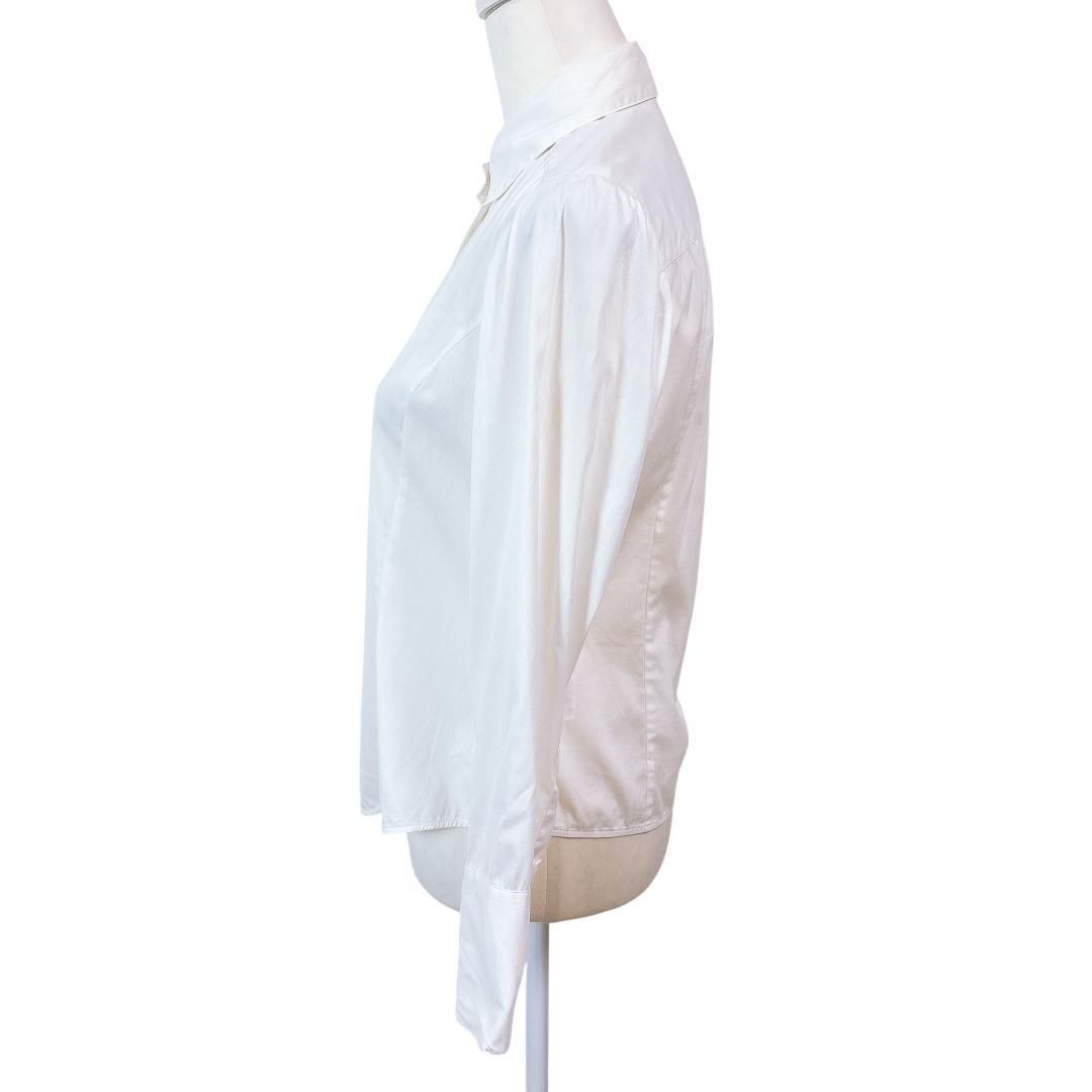 美品】DAISY LIN FOXEY 長袖ブラウス シャツ 38 無地ホワイト - メルカリ