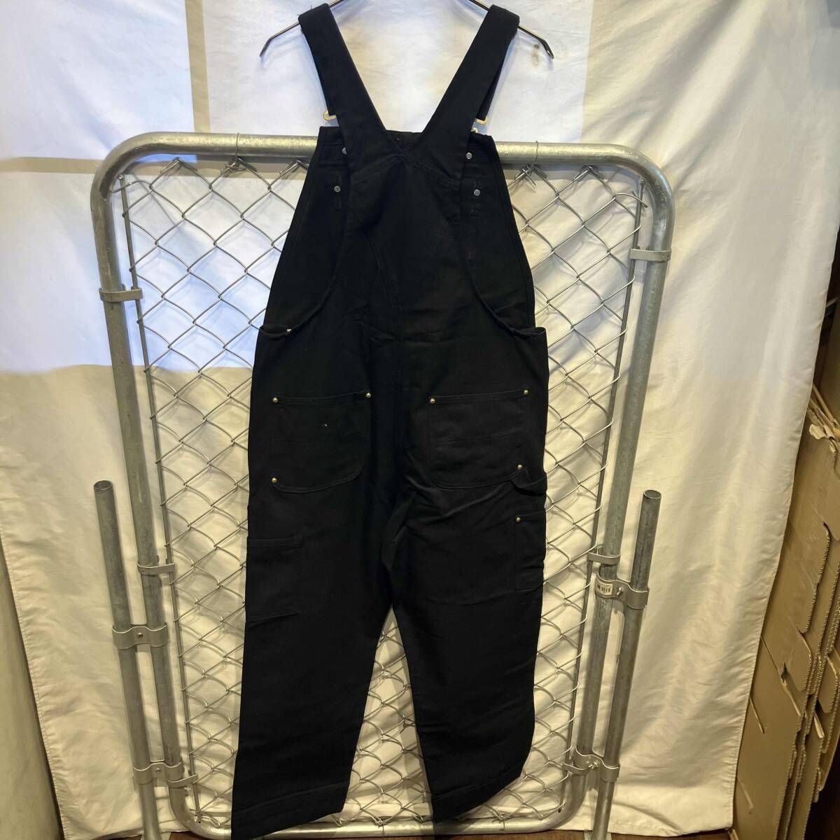 Carhartt ダックビブオーバーオール ブラック サイズ L カーハート