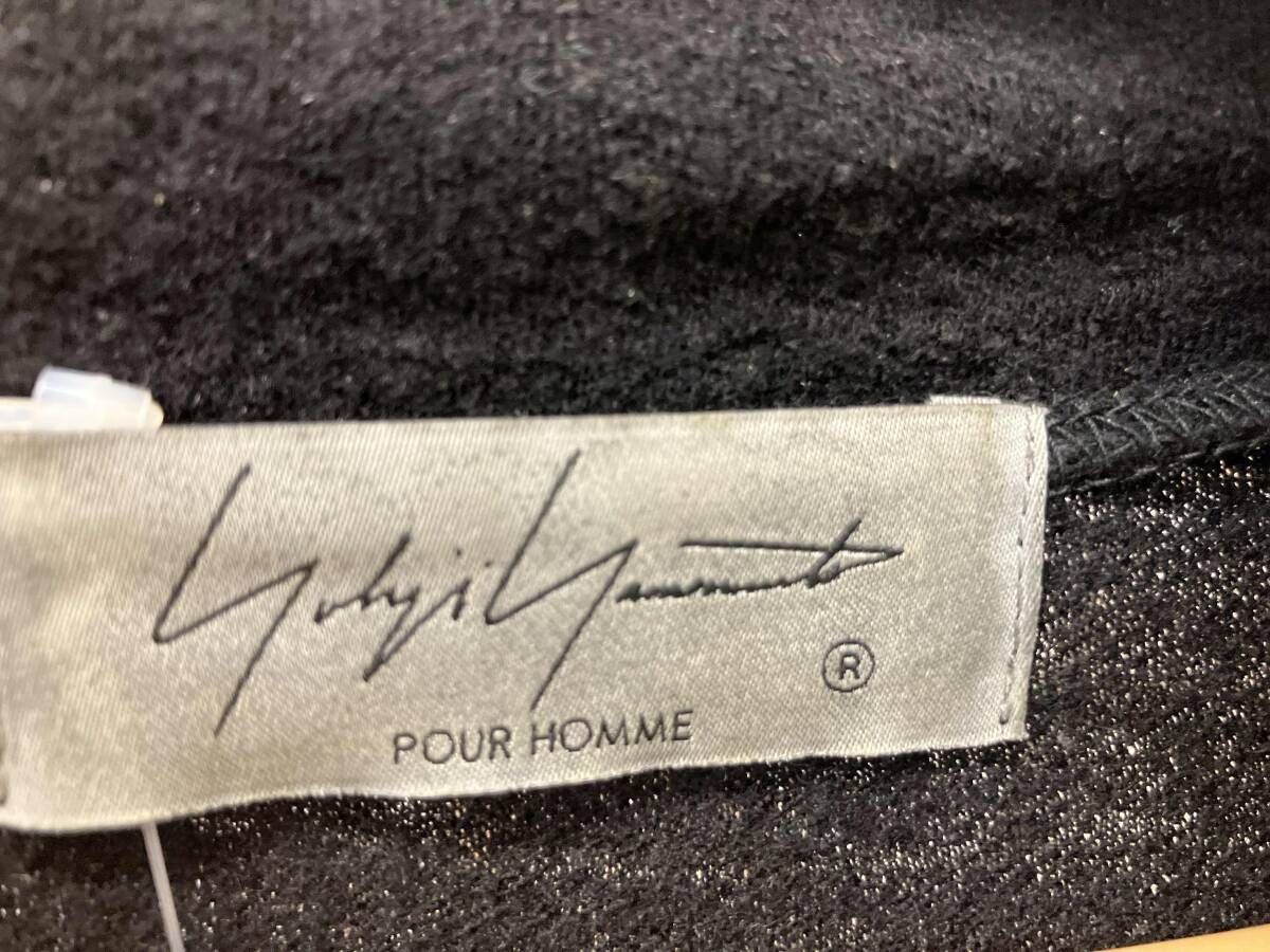 YOHJI YAMAMOTO POUR HOMME 重ね衿タートル長袖ウールカットソー 長袖T