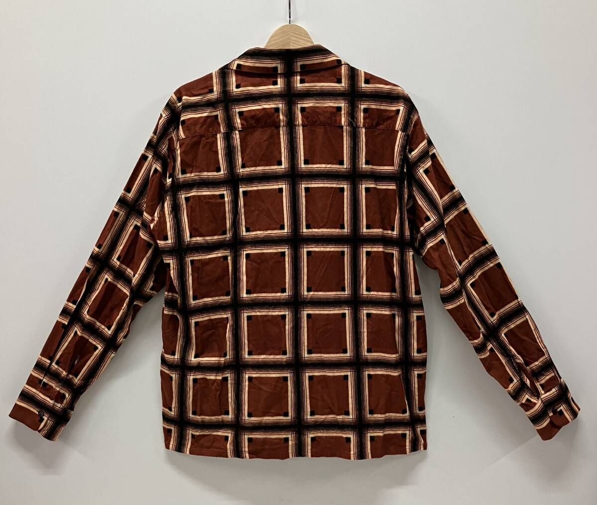 NEEDLES ニードルズ LQ153 長袖シャツ サイズM ブラウン レーヨン70