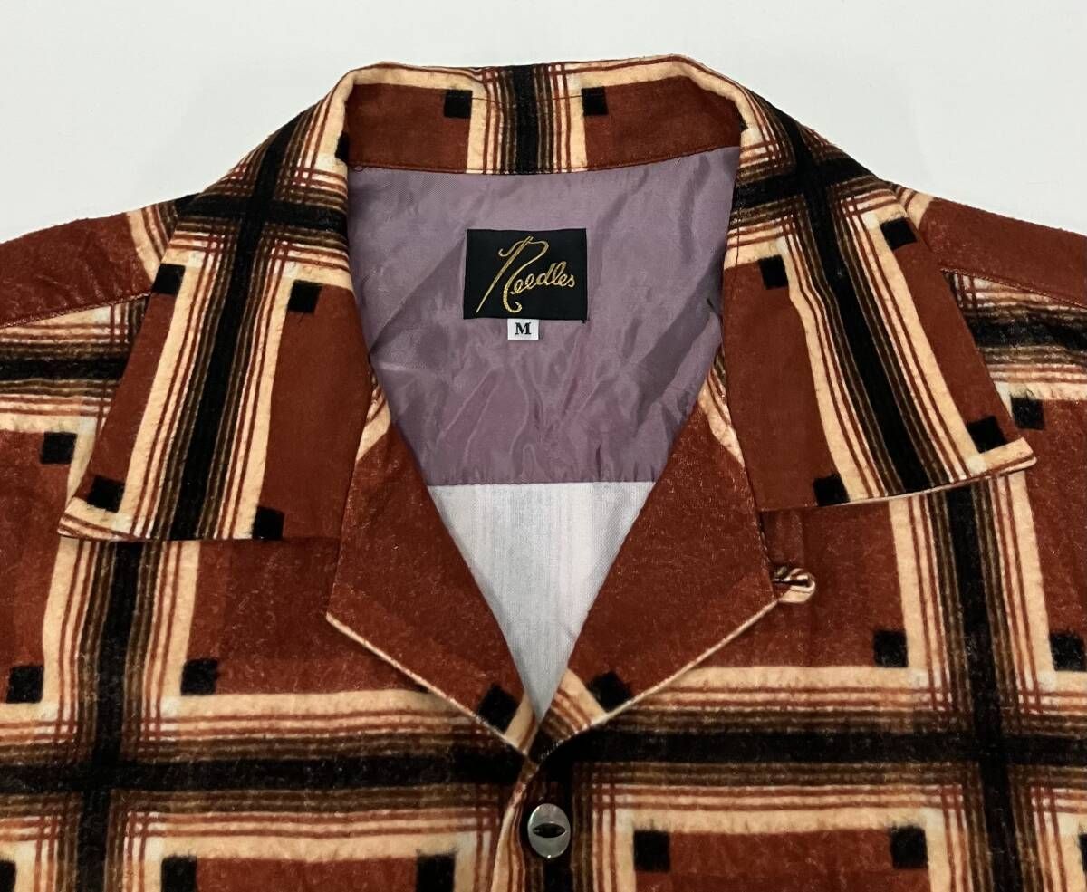 NEEDLES ニードルズ LQ153 長袖シャツ サイズM ブラウン レーヨン70