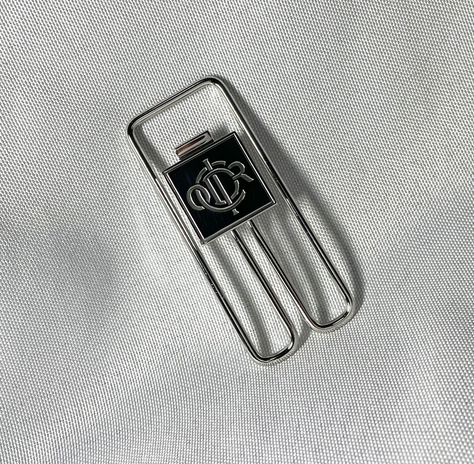 【希少 美品】Christian Dior ディオール マネークリップ CDロゴ 美品 Dior ディオール CDR ロゴ マネークリップ シルバー 札挟み 財布