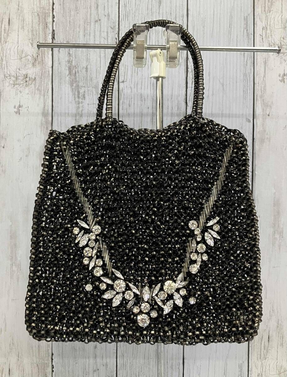 ANTEPRIMA アンテプリマ/ワイヤーバッグ/ブラック/ビジュー/パーティ