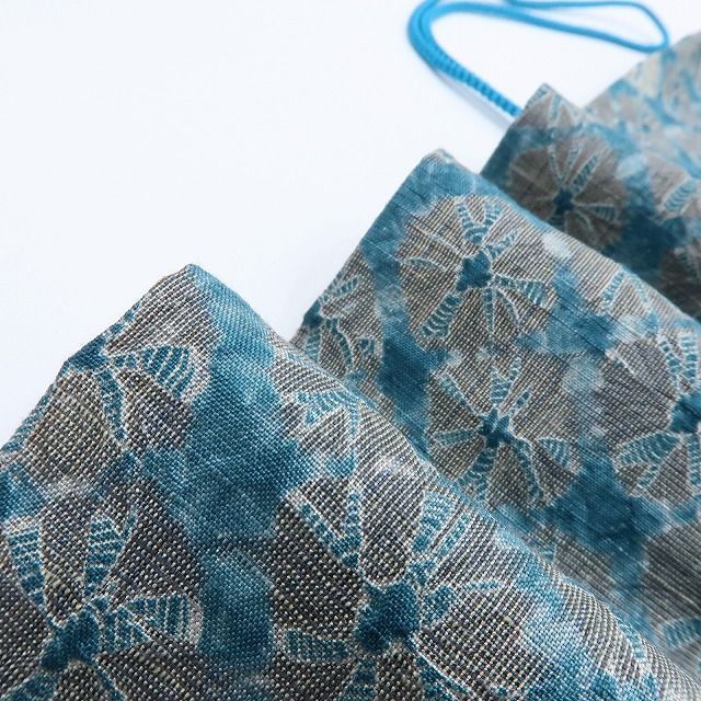 百華 Y 4125 正絹 紬地 総絞り 手縫い仕立て 道中着