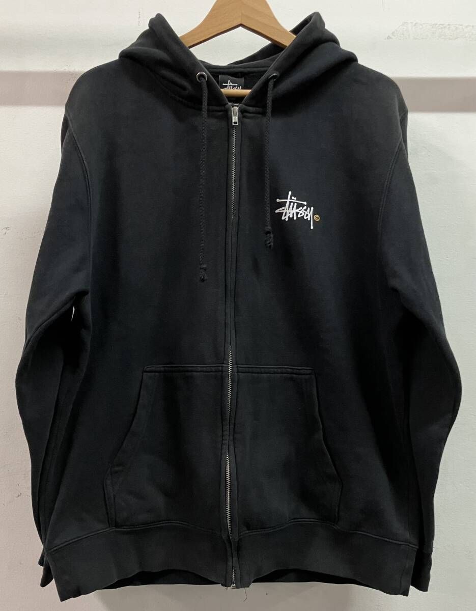 Stussy ストゥーシー ジップパーカー パーカー ブラック Stussy