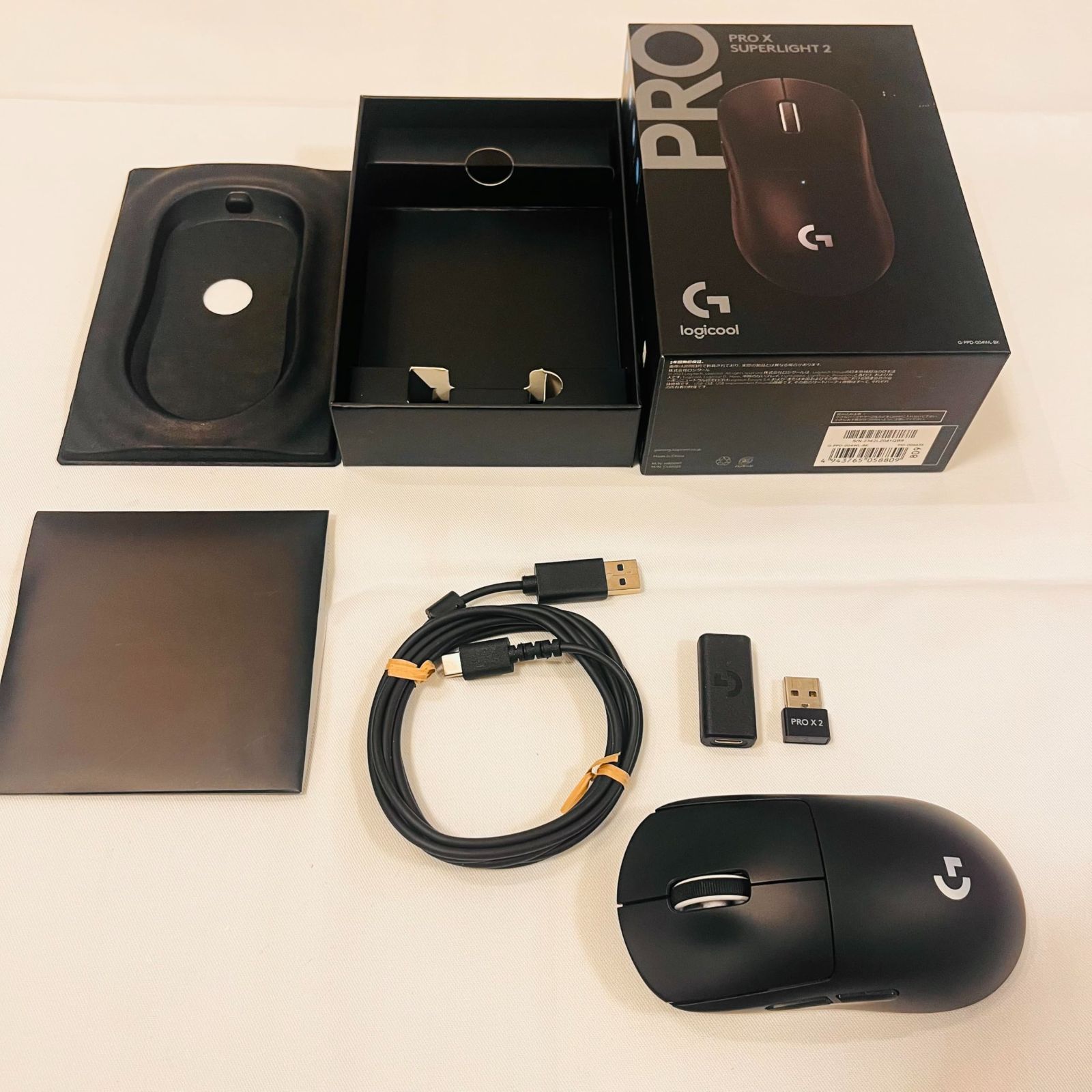 Logicool G PRO X 2 ワイヤレス ゲーミングマウス G-PPD-004 WL-BK No 2779