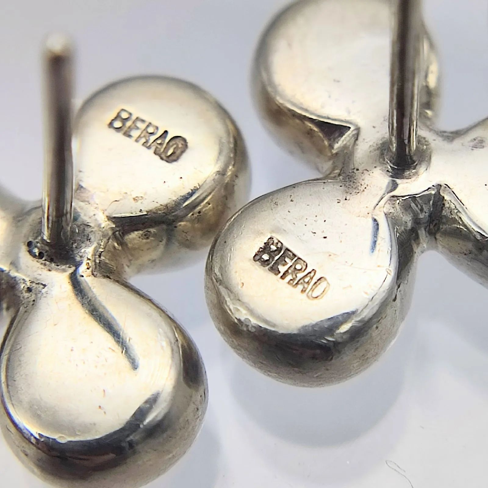 美品】JOAQUIN BERAO ホアキンべラオ シルバーデザインピアス SILVER