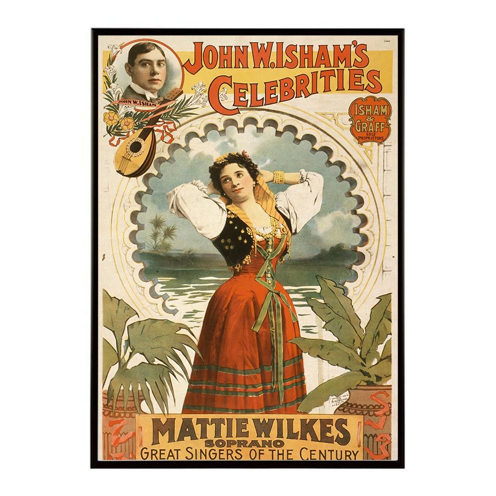 B4サイズ（約25x36cm）】【bn-poster-1869】超レトロ 復刻 絵画 古い