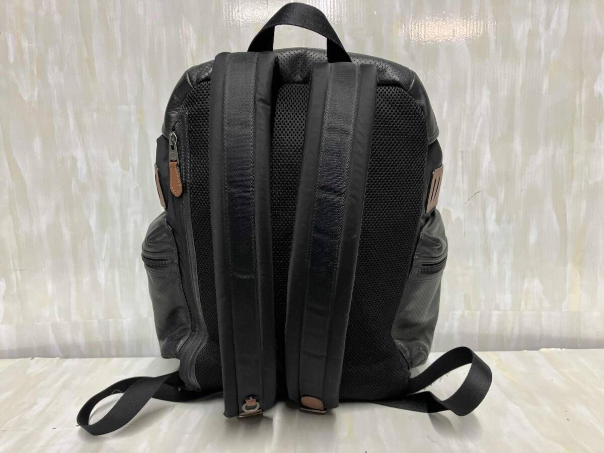 COACH コーチ テレイン トレック バッグパック リュック レザー F 57477 ブラック