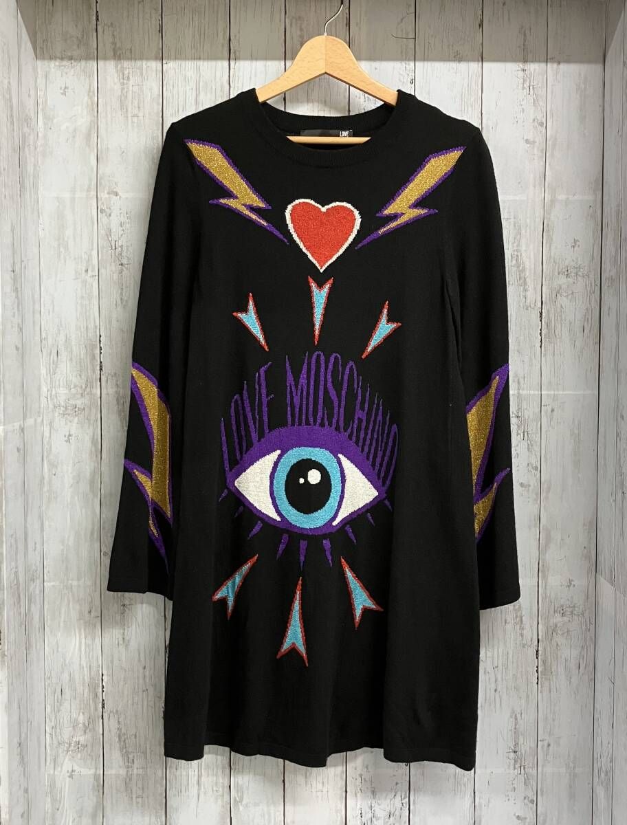 LOVE MOSCHINO ラブモスキーノ ワンピース ブラック - メルカリ