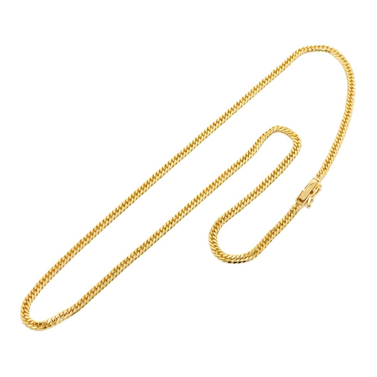 K 18 喜平 ネックレス 40 cm 6面ダブル 10.2 g 幅2.7 mm イエローゴールド 750 キヘイ kihei necklace