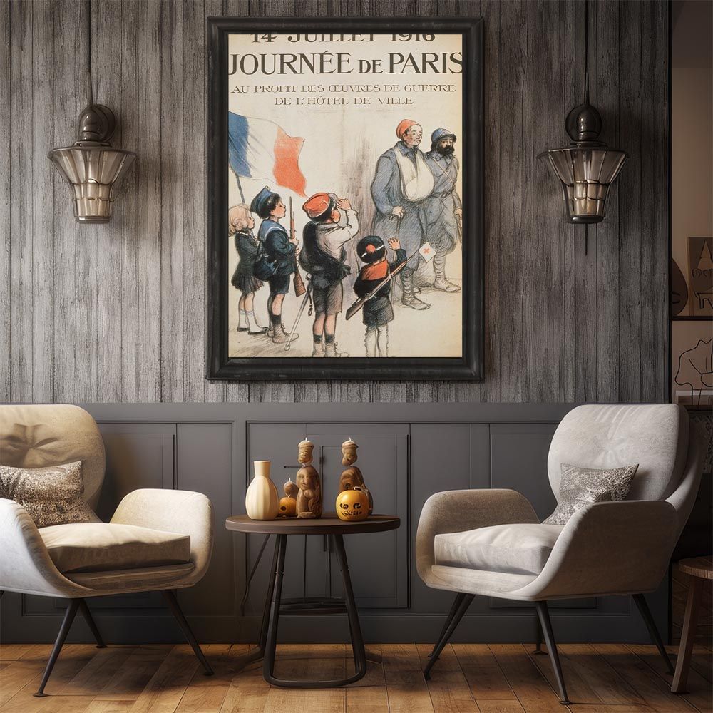 A4サイズ（約21x30cm）】【bn-poster-1878】超レトロ 復刻 絵画 古い