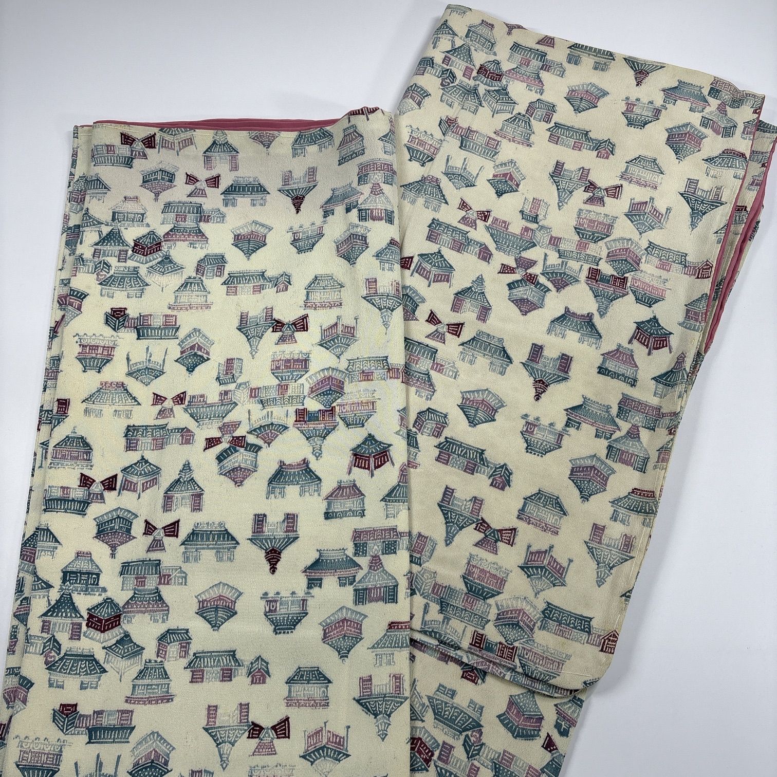 小紋 5枚 正絹 着物まとめ売り 同梱購入歓迎 リメイク用 着付け練習用