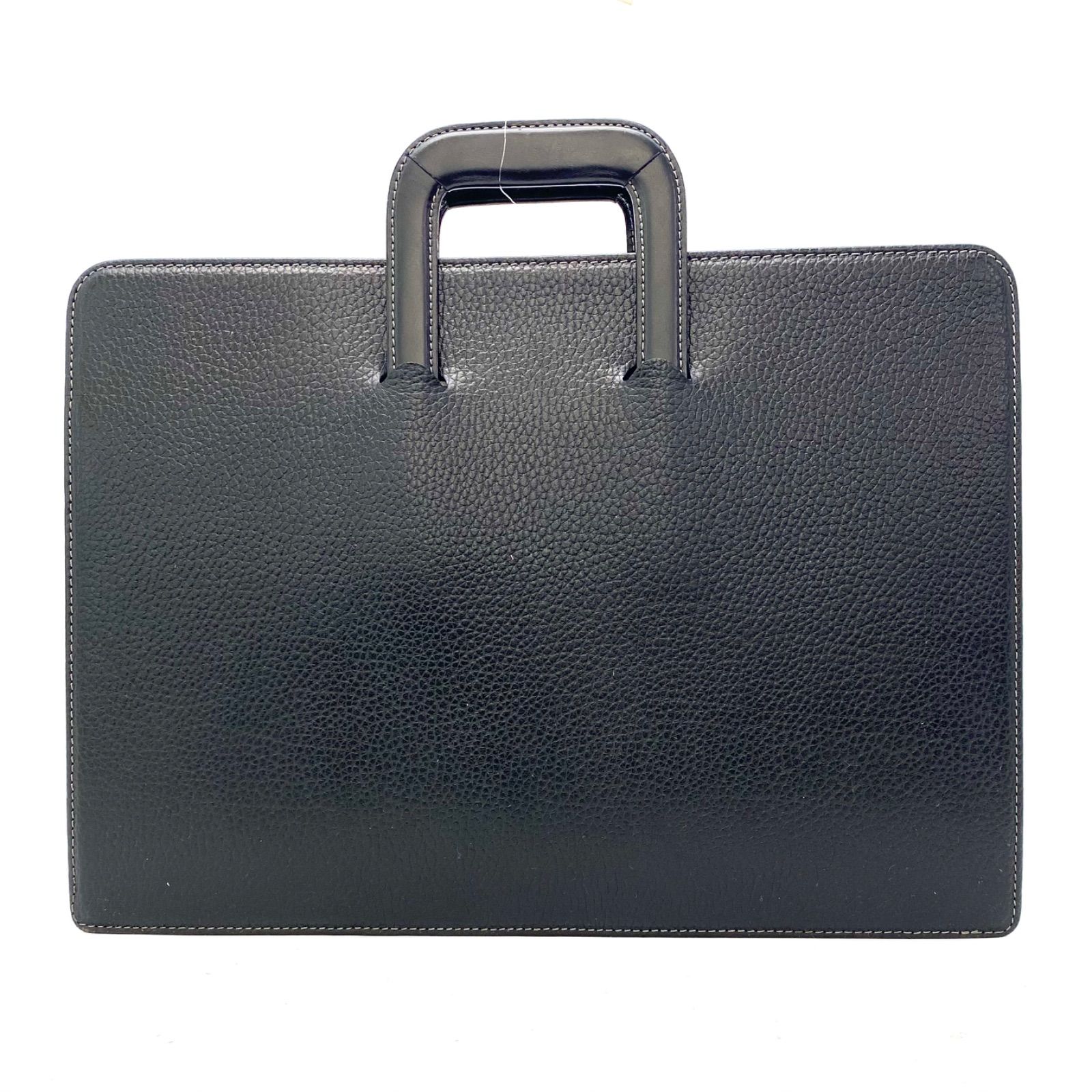 バーバリー ハンド PC ビジネスバッグ ブリーフケース 革 黒 FZ41