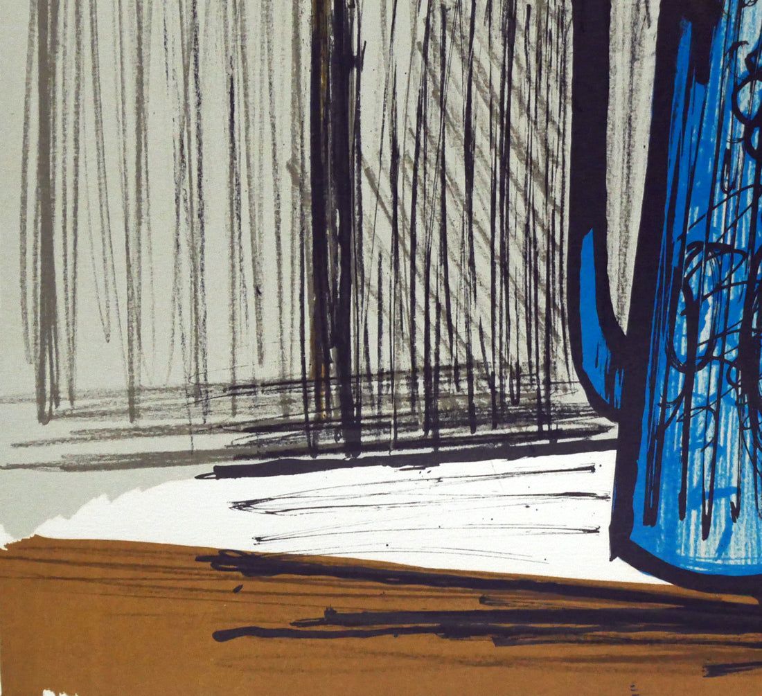 ベルナール ビュッフェ（Bernard BUFFET）「オレンジ色のユリ