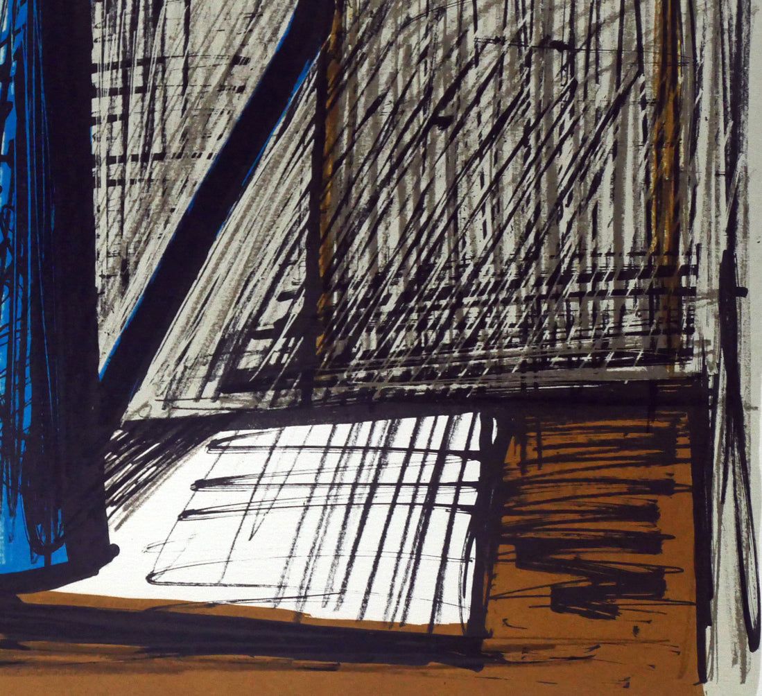 ベルナール ビュッフェ（Bernard BUFFET）「オレンジ色のユリ