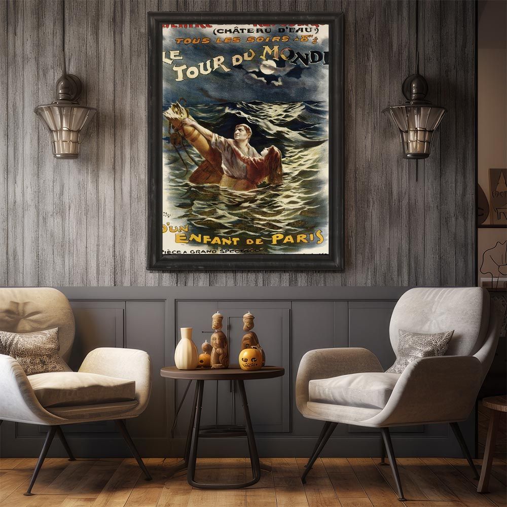 A2サイズ（約42x59cm）】【bn-poster-1906】超レトロ 復刻 絵画 古い