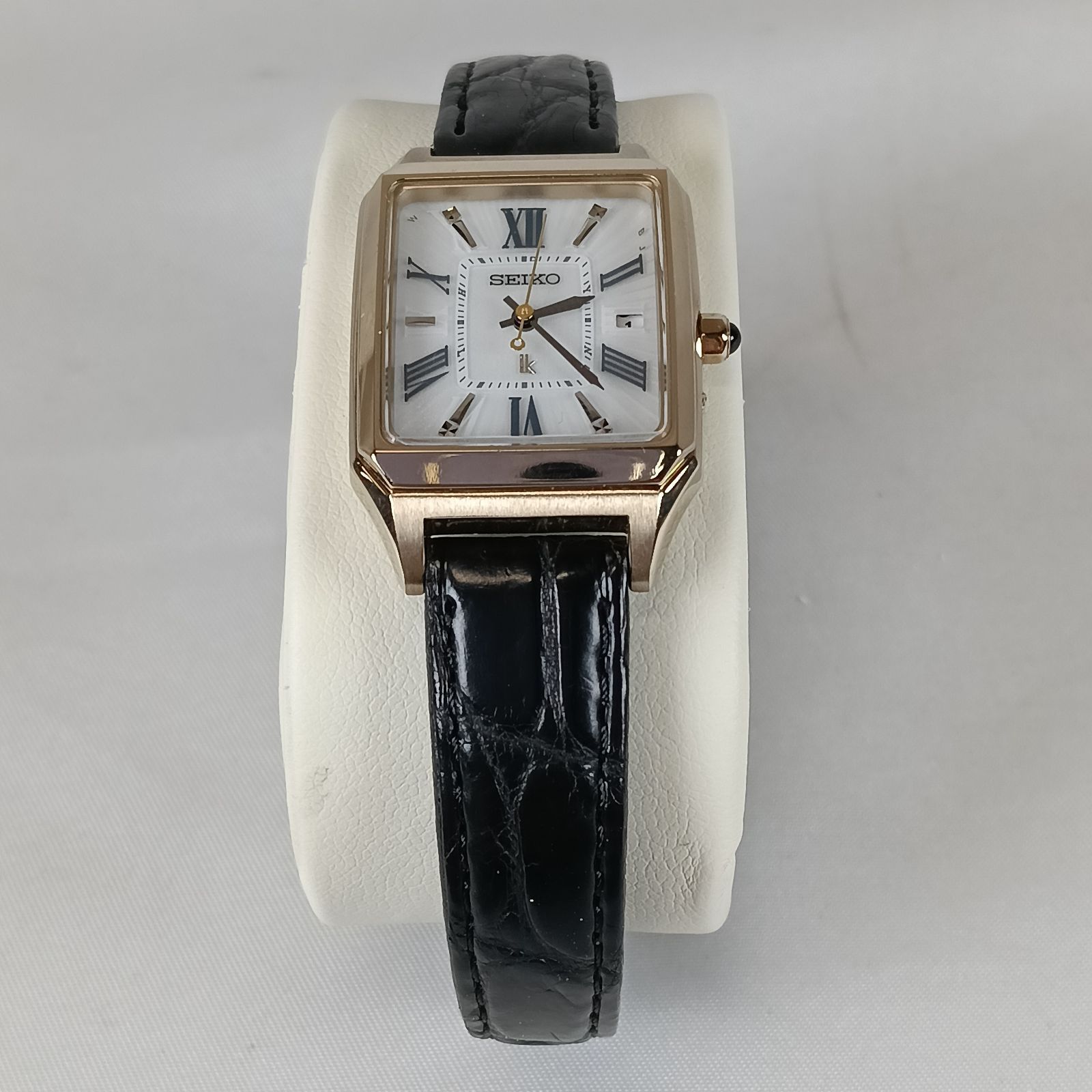 セイコー　ルキア スクエア レディース腕時計 1B32-0AM0 白文字 美品 セイコーLk スクエア レディース腕時計 1B32-0AM0 白文字盤 動作