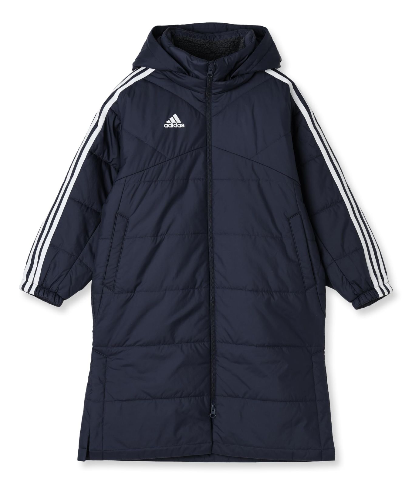 アディダス コート キッズ マストハブ 3ストライプス ボア ロングコート ボーイズ KWY 19 レジェンドインク JH 1088 140