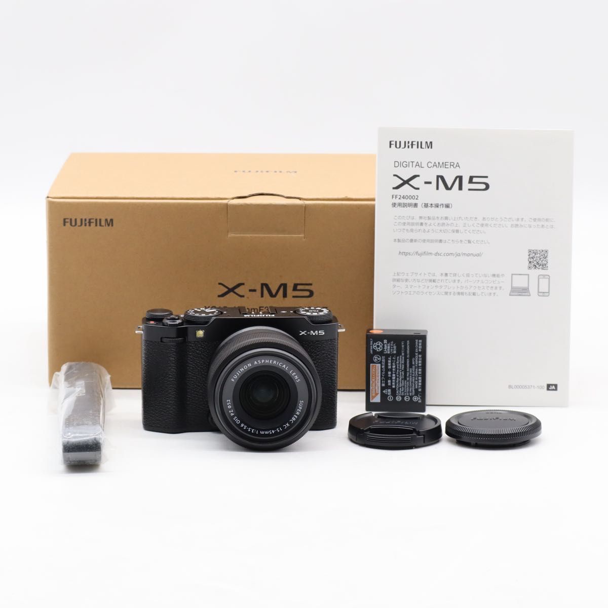 ショット数15 X-M 5 レンズキット XF 15-45 mm ブラック｜日英二言語対応 APS-C 手ぶれ補正 Vlog 旅行 スナップに最適