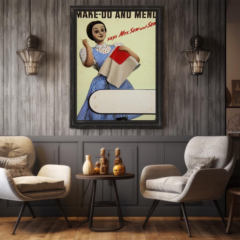 B4サイズ（約25x36cm）】【bn-poster-1949】超レトロ 復刻 絵画 古い