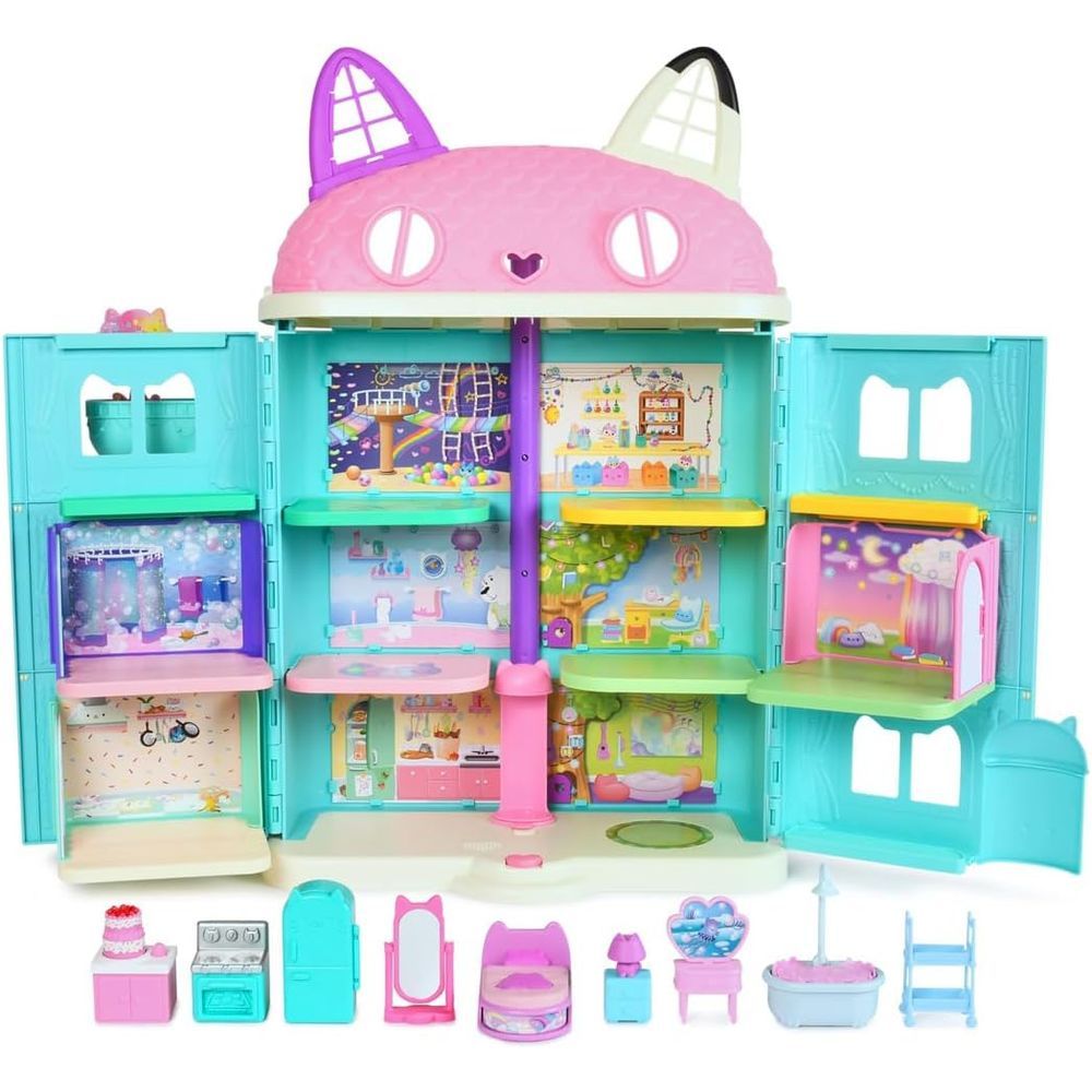 タカラトミー ギャビーのドールハウス 大きなネコちゃんハウス ニャンタスティックギフトセット 3つのおへや付き 3歳以上