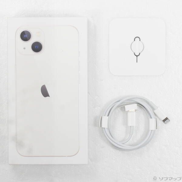 中古品〕 iPhone13 128GB スターライト MLND3J／A SIMフリー【269