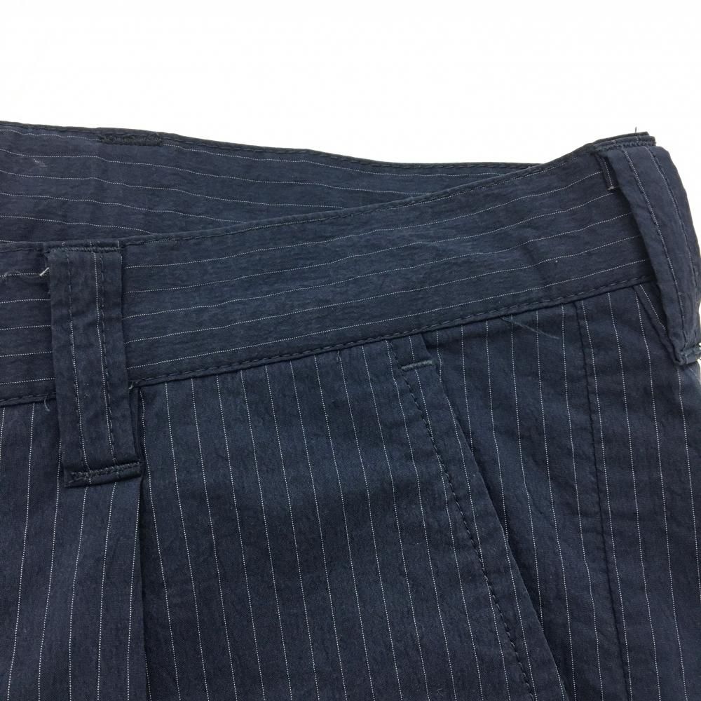 ロサーセン ナイロンパンツ ネイビー×白 ストライプ ロゴレッド メンズ