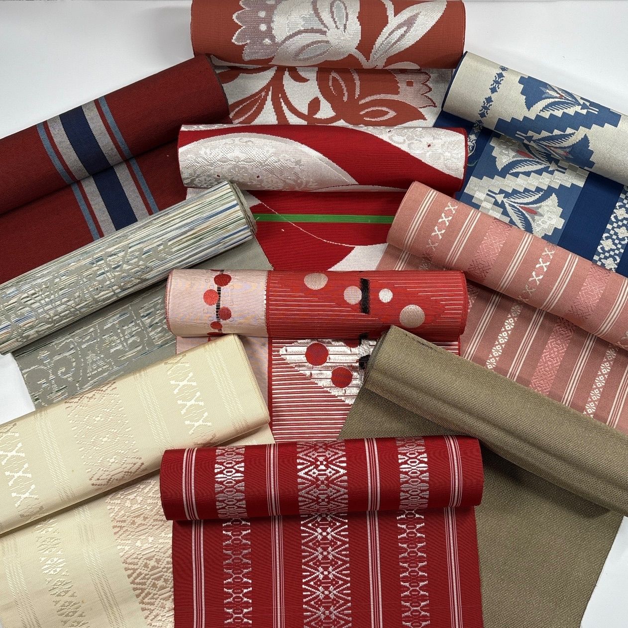 帯いろいろ 10本 正絹 帯まとめ売り 同梱購入歓迎 リメイク用 着付け
