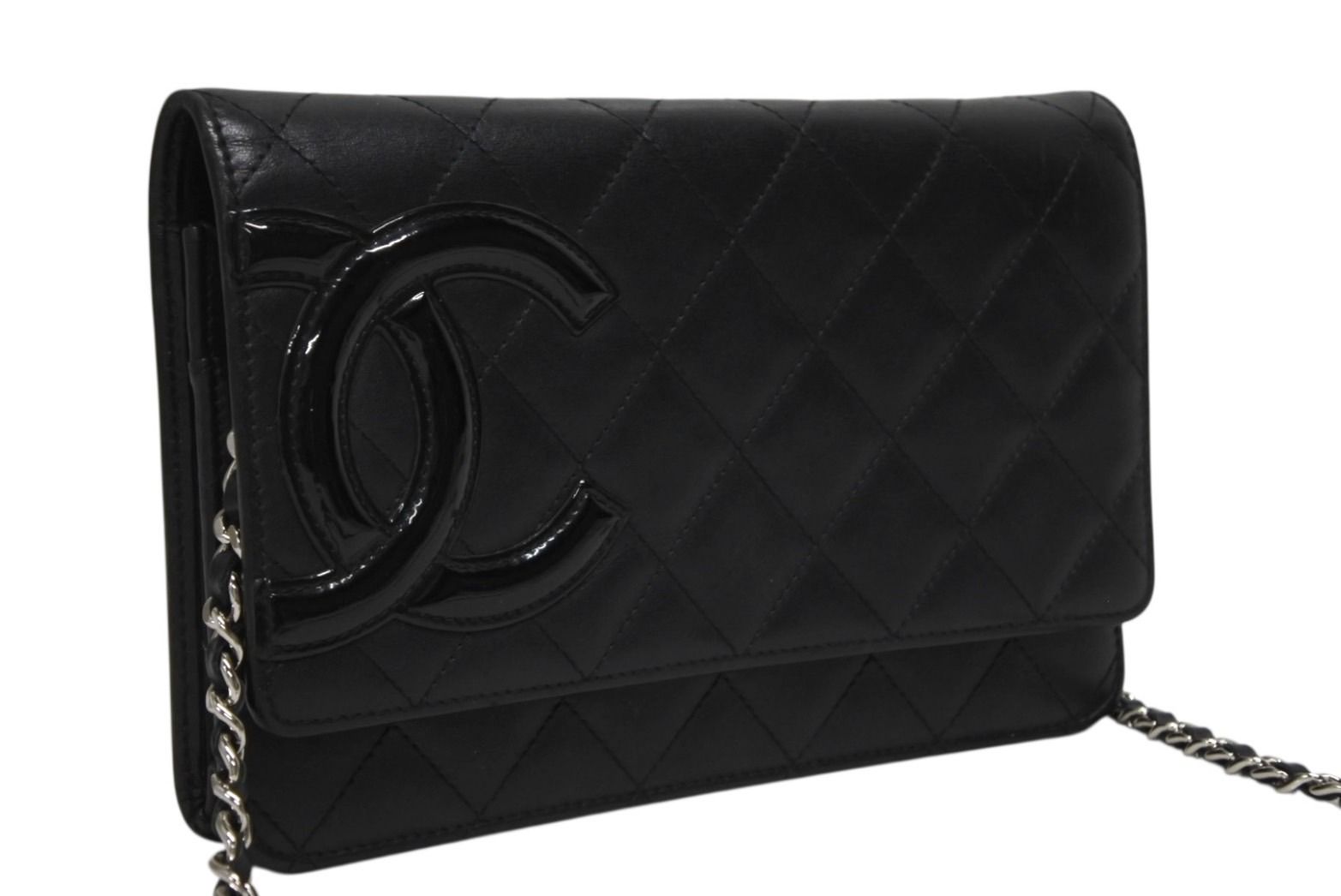 【極美品】CHANEL シャネル カンボンライン マトラッセ ココマーク カーフ 極美品 CHANEL シャネル カンボンライン チェーンショルダーウォレット