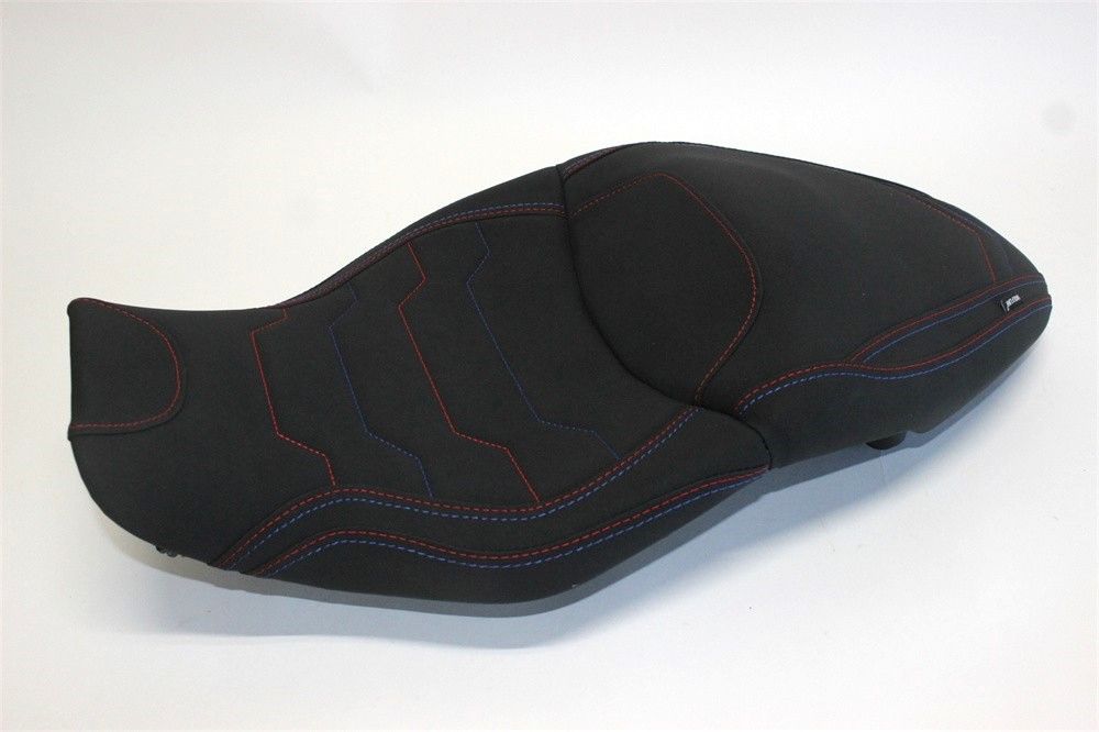 BMW用 S 1000 XR 2020 2025 M カスタム 40 mm ローダウン シート 本体あり 黒 赤青ステッチ