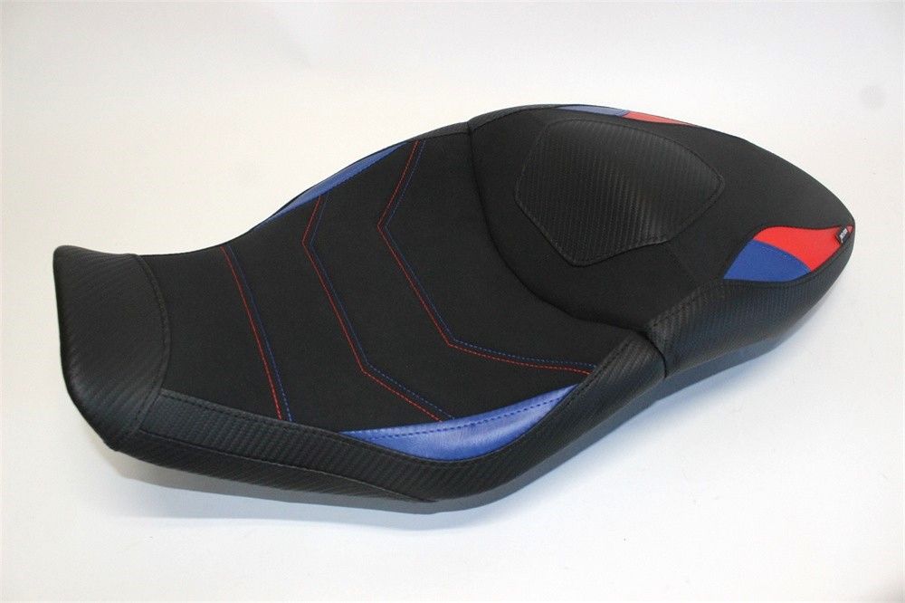BMW用 S 1000 XR 2020 2025 M カスタム 40 mm ローダウン シート 本体あり 赤青Xカーボン調