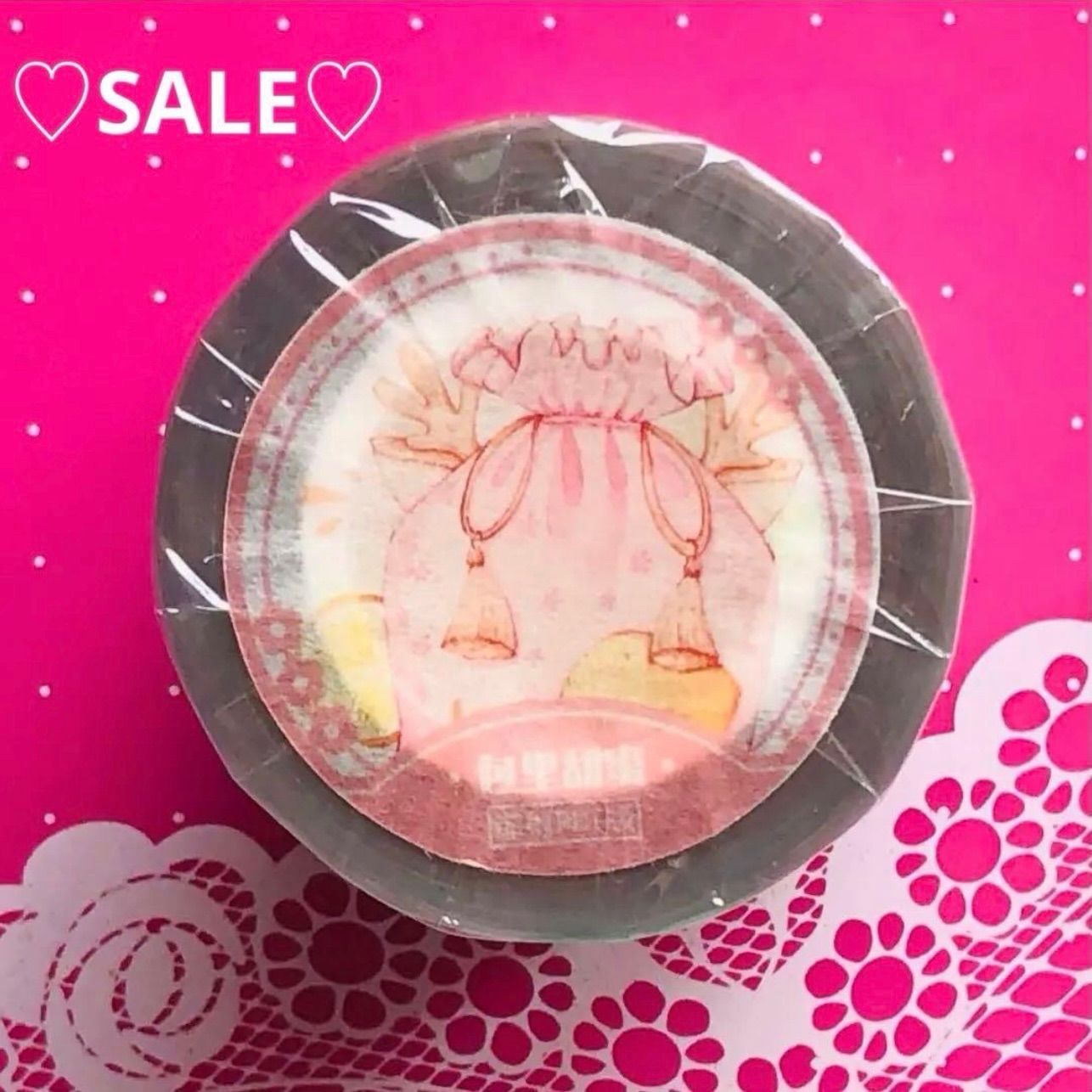 镭射银 6 cm×10 m 包里甜蜜 海外マスキングテープ