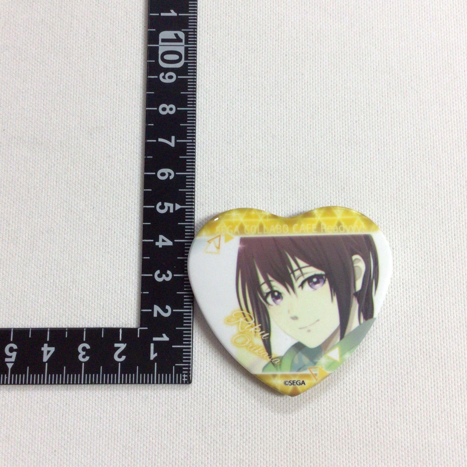 Readyyy! 折笠凛久 セガコラボカフェ ハート型 缶バッジ - メルカリ