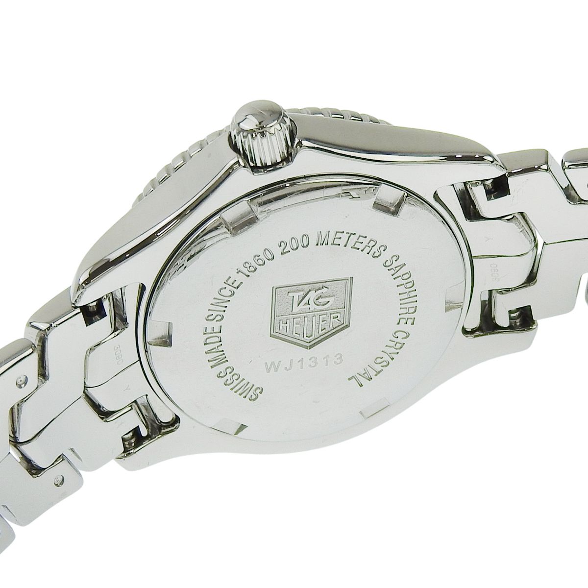 タグホイヤー リンク デイト WJ1313-0 SS シェル文字盤 ホワイト