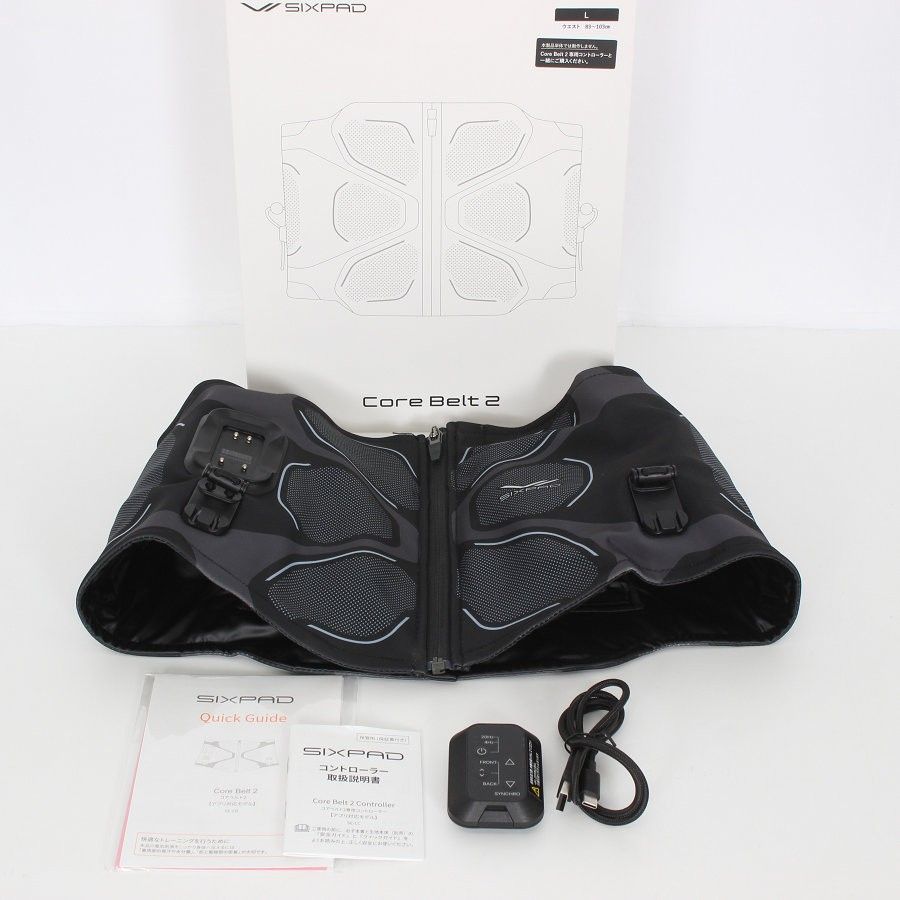 新作登場，定番人気 【美品】MTG SIXPAD Core Belt 2 SE-CB-03C-L ブラック Lサイズ シックスパッド コアベルト 本体 その他