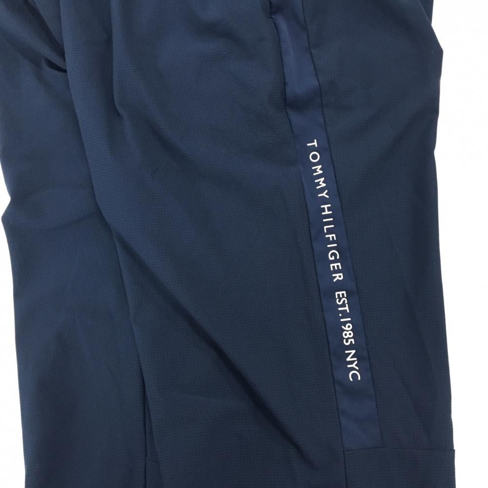 トミーヒルフィガーゴルフ パンツ ネイビー ウエスト後ろゴム サイド