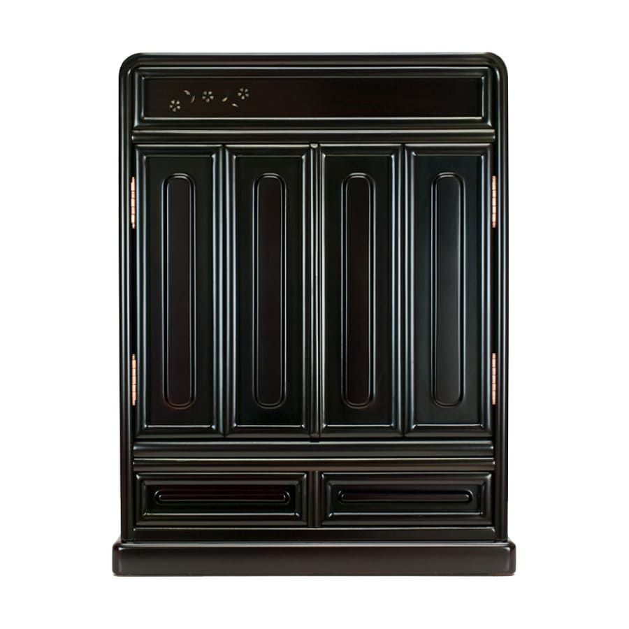  大 ミニ唐木仏壇 豆桜 16号 紫檀調 幅約38 cm 高さ49.5 引き出し付き スライド棚付き アウトレット 仏壇 仏壇 仏具