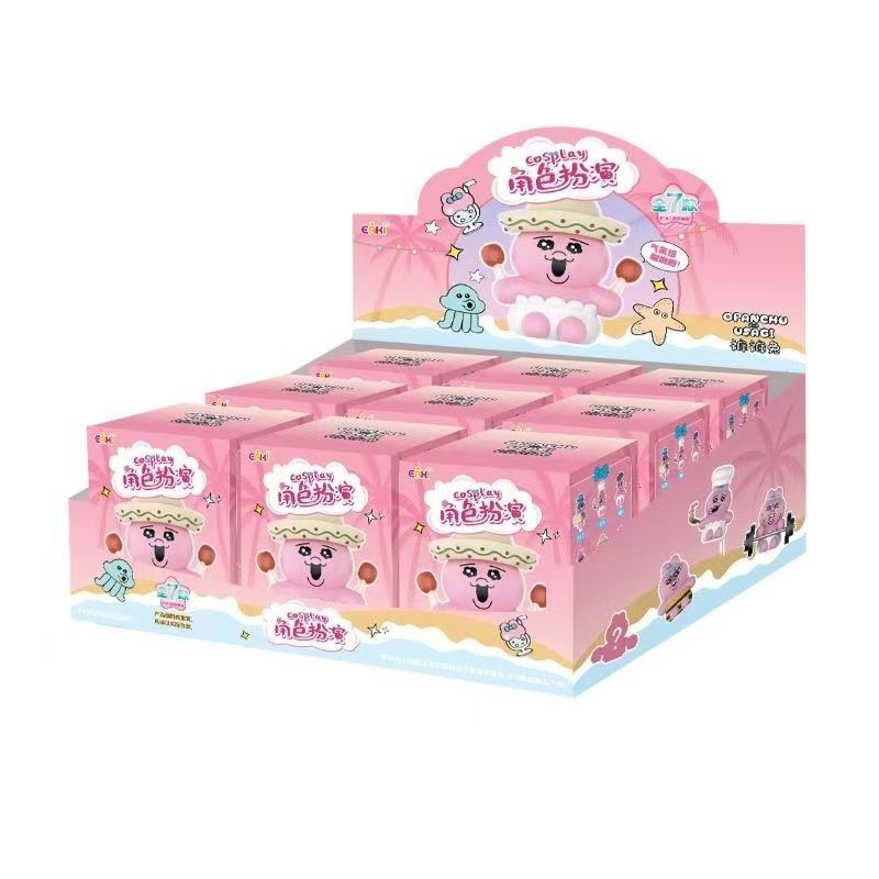 EAKI おぱんちゅうさぎ ロールプレイング シリーズ ぬいぐるみ ストラップ ブラインド ボックスセット 1 BOX 入り