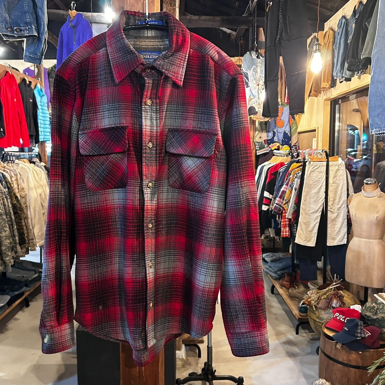 STUSSY ステューシー × PENDLETON ペンドルトン OMBRE CHECK WOOL
