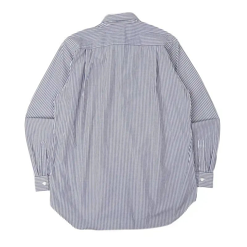 コム・デ・ギャルソン ハートワッペン ネイビー ストライプ シャツ