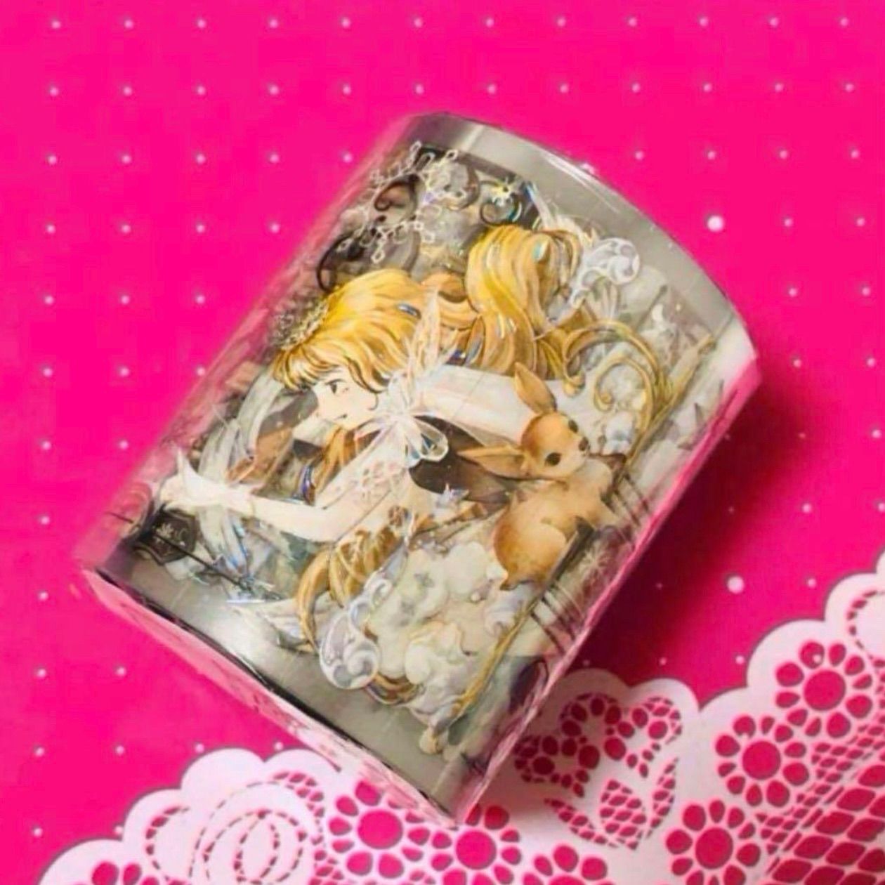 贝壳光 6 cm 10 m 冬日雪国 海外マスキングテープ 海外マステ 人物 装飾