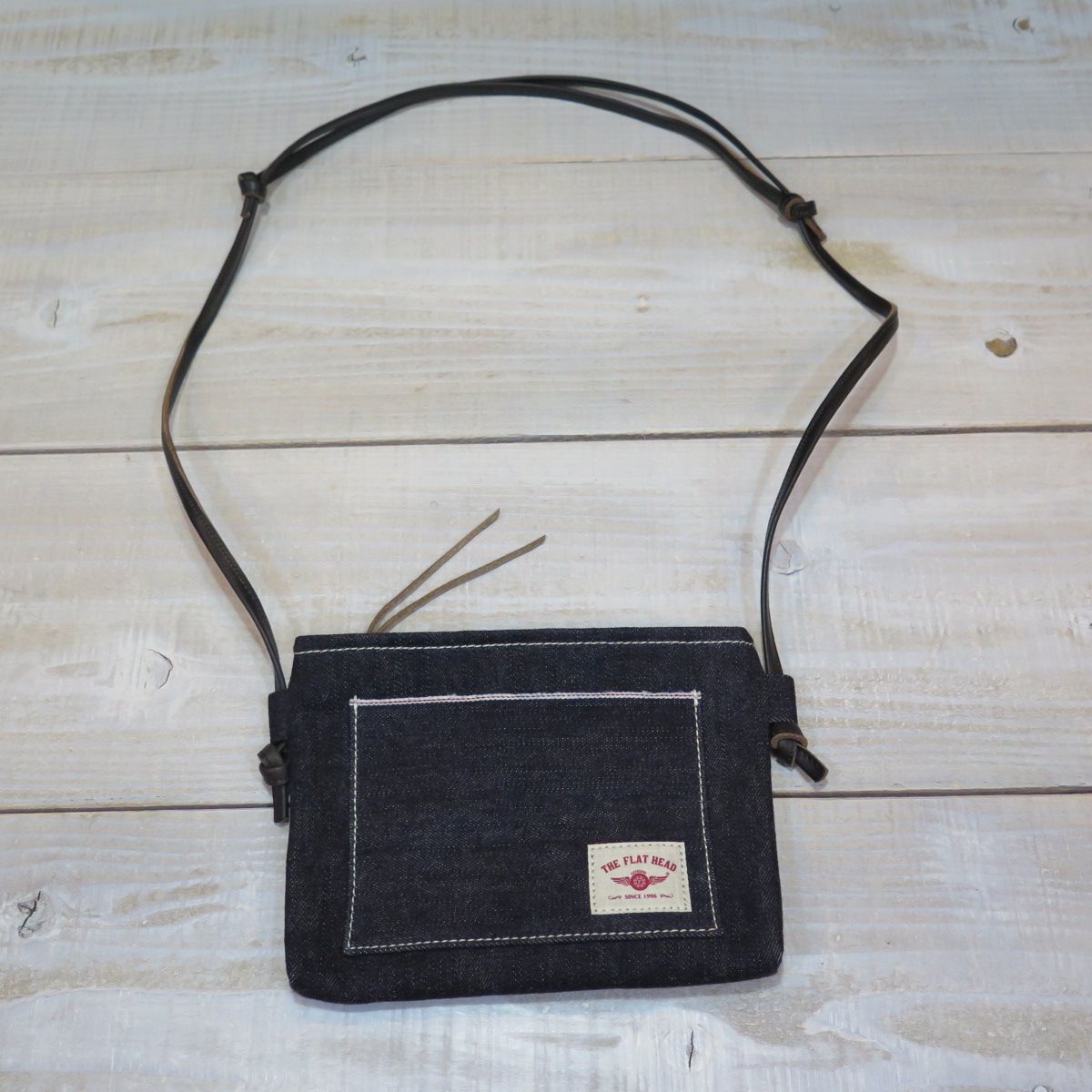 フラットヘッド 18 oz デニム サコッシュ THE FLAT HEAD FN-BT 006
