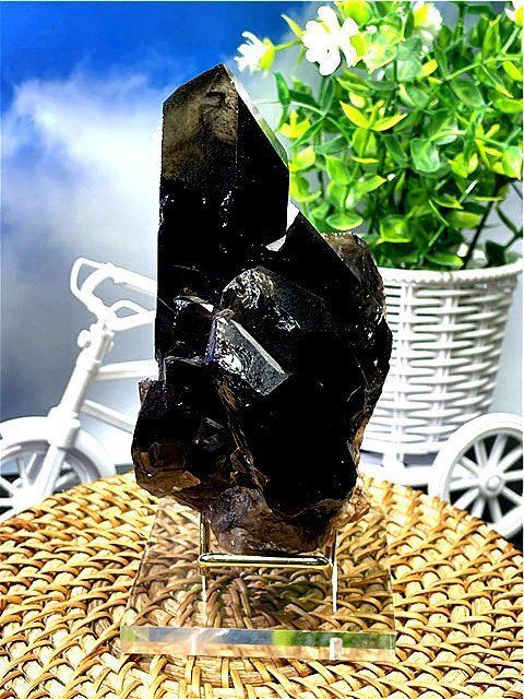 AAA級【魔除け】◇天然モリオン黒水晶原石 B88C6/78C07B - メルカリ