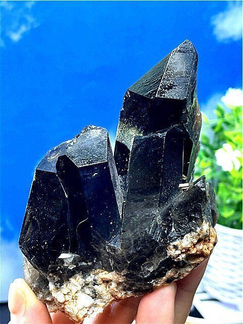 AAA級【魔除け】◇天然モリオン黒水晶原石 B88C6/78C07B - メルカリ