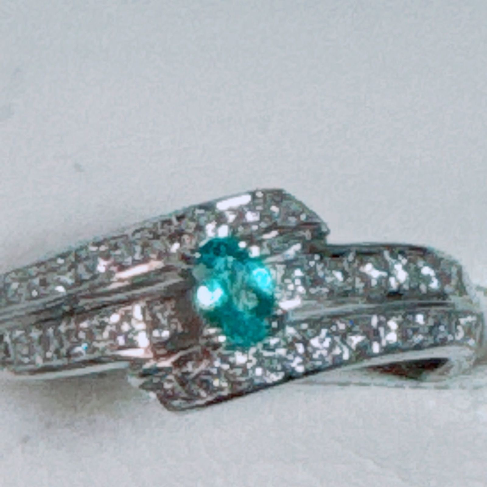 k18WGパライバトルマリンリングNO25-2458 k18WGパライバトルマリンリングNO25-2458 - メルカリ