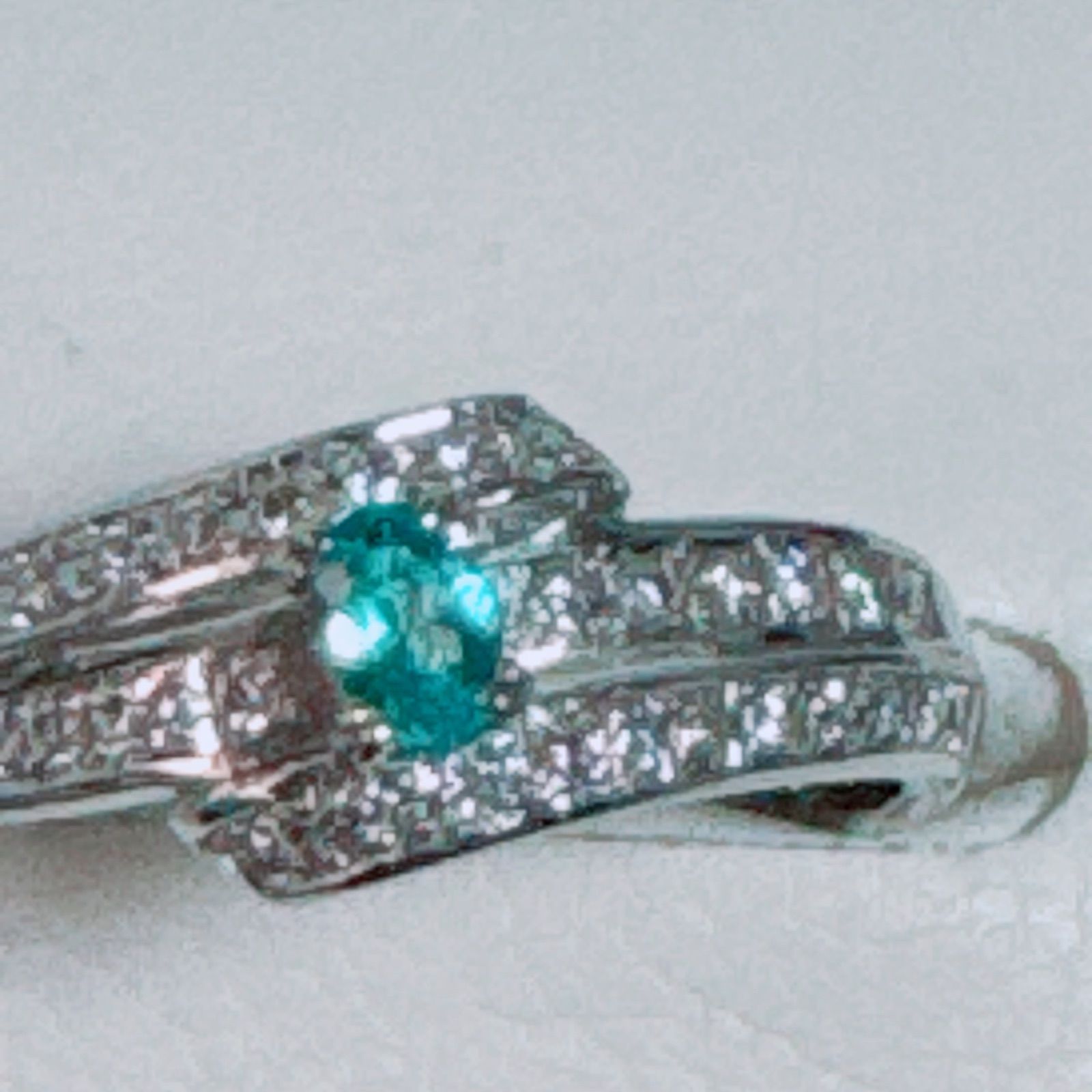 k18WGパライバトルマリンリングNO25-2458 k18WGパライバトルマリンリングNO25-2458 - メルカリ