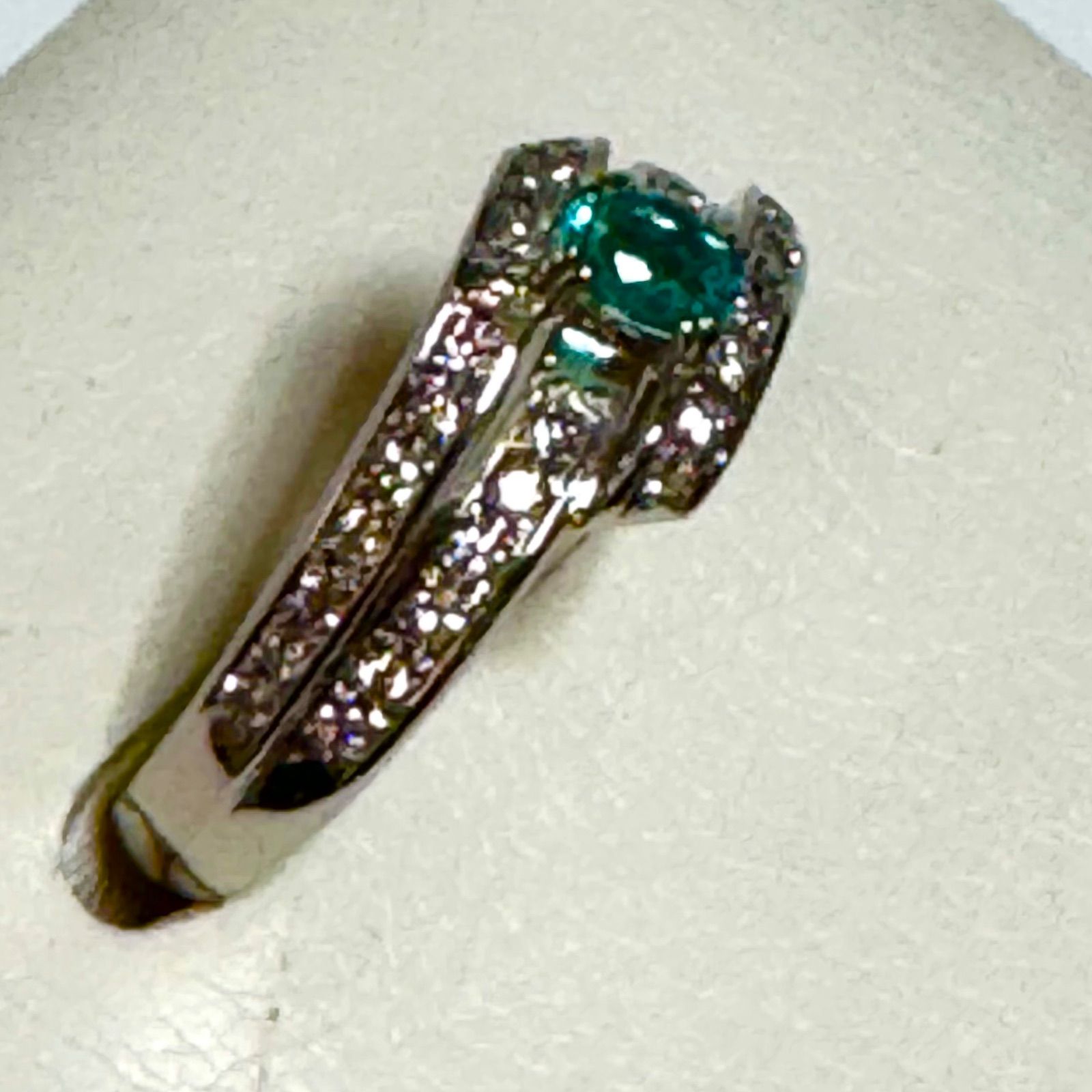 k18WGパライバトルマリンリングNO25-2458 k18WGパライバトルマリンリングNO25-2458 - メルカリ