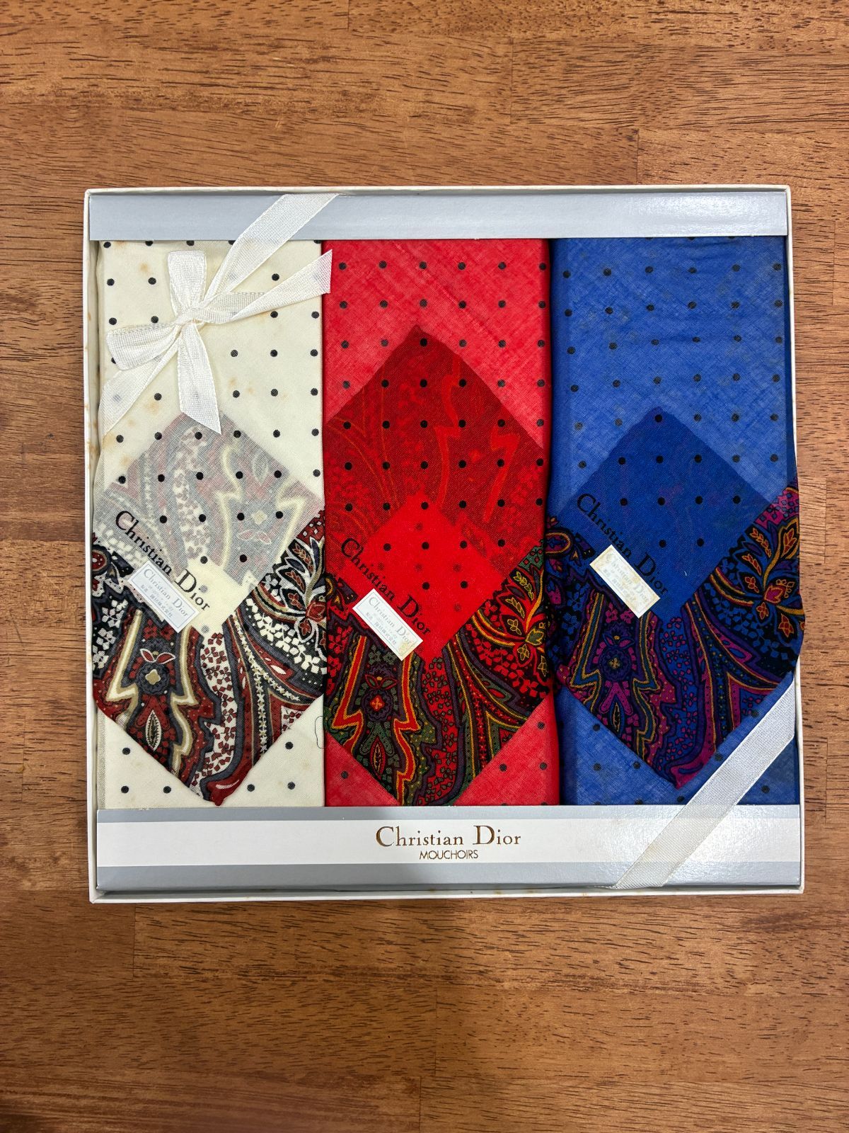 クリスチャンディオール ハンカチセット3枚 B25112458 - メルカリ