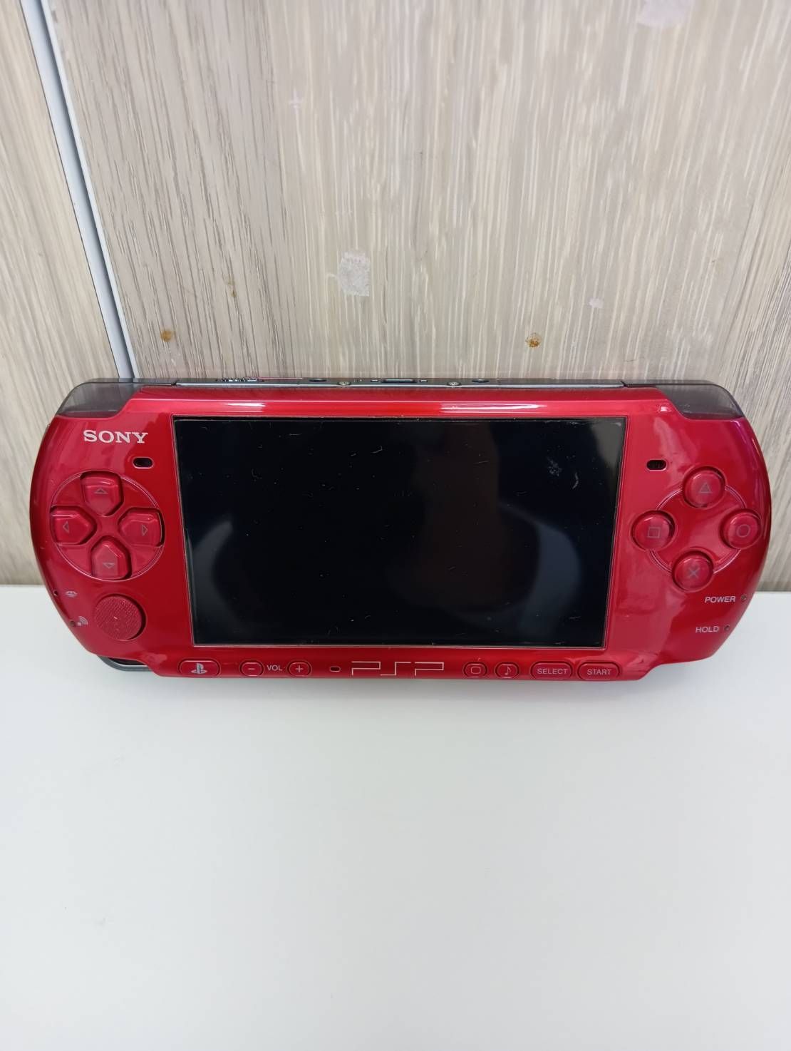 品 SONY PSP-3000 PSP プレイステーション ポータブル レッド 携帯用ゲーム機 稼働